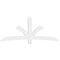 Ekena Millwork Davenport Architectural Grade PVC Gable Bracket, 96"W x 40"H x 2"D x 6"F, 10/12 Pitch GBP096X40X0206DAV00 - alternate 5